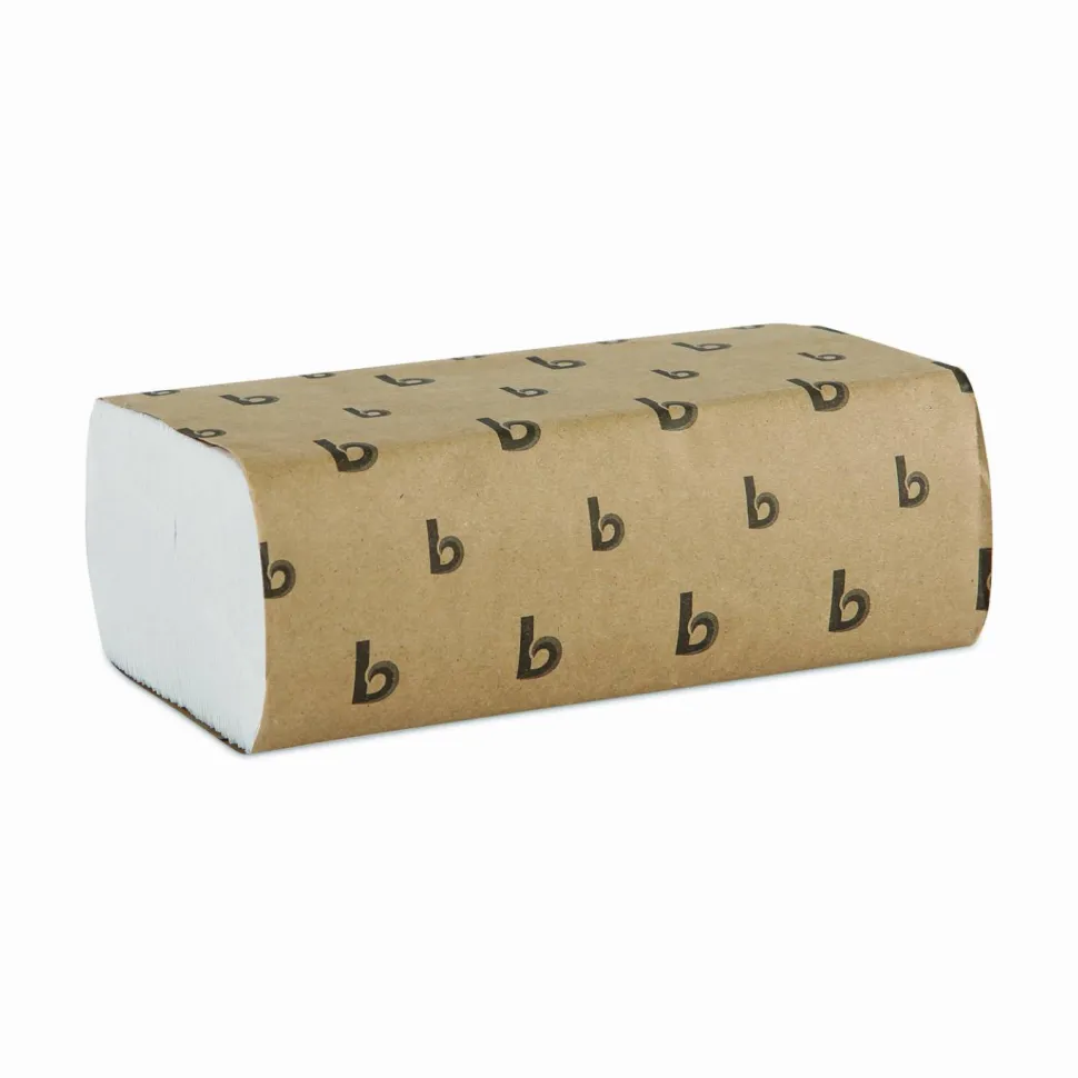 Boardwalk Multifold Paper Towels, 1-Ply, 9 x 9.45, White, 250 Towels/Pack, 16 Packs/Carton
