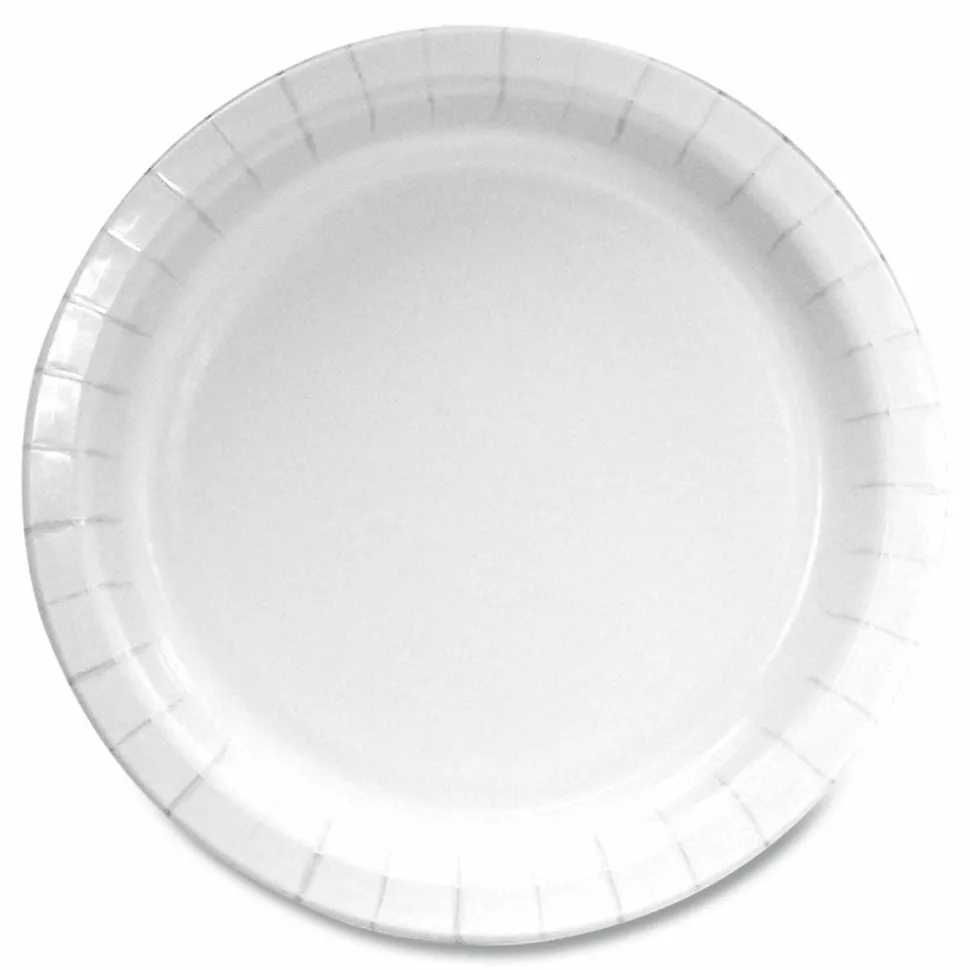 Boardwalk Paper Dinnerware, Plate, 6" dia, White, 1,000/Carton