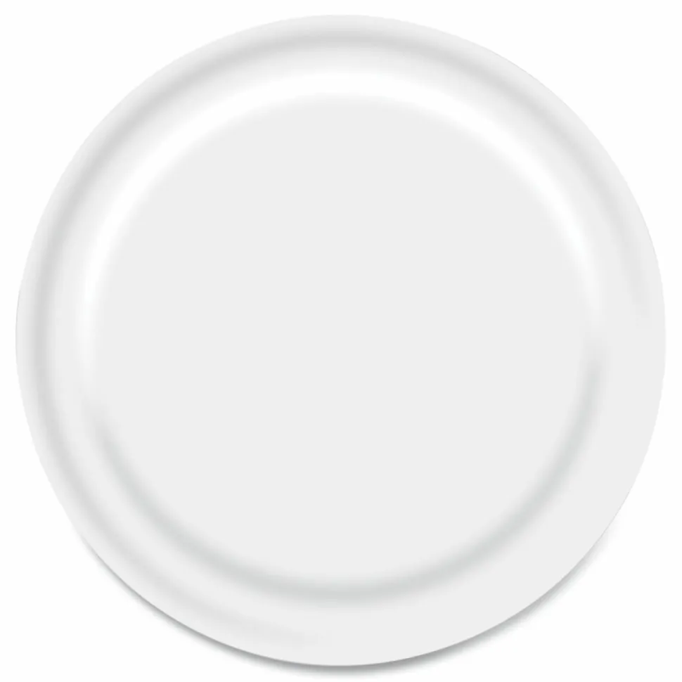 Boardwalk Paper Dinnerware, Plate, 6" dia, White, 1,000/Carton