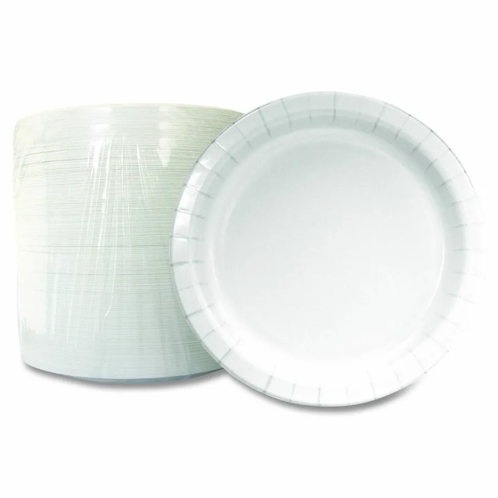 Boardwalk Paper Dinnerware, Plate, 6" dia, White, 1,000/Carton