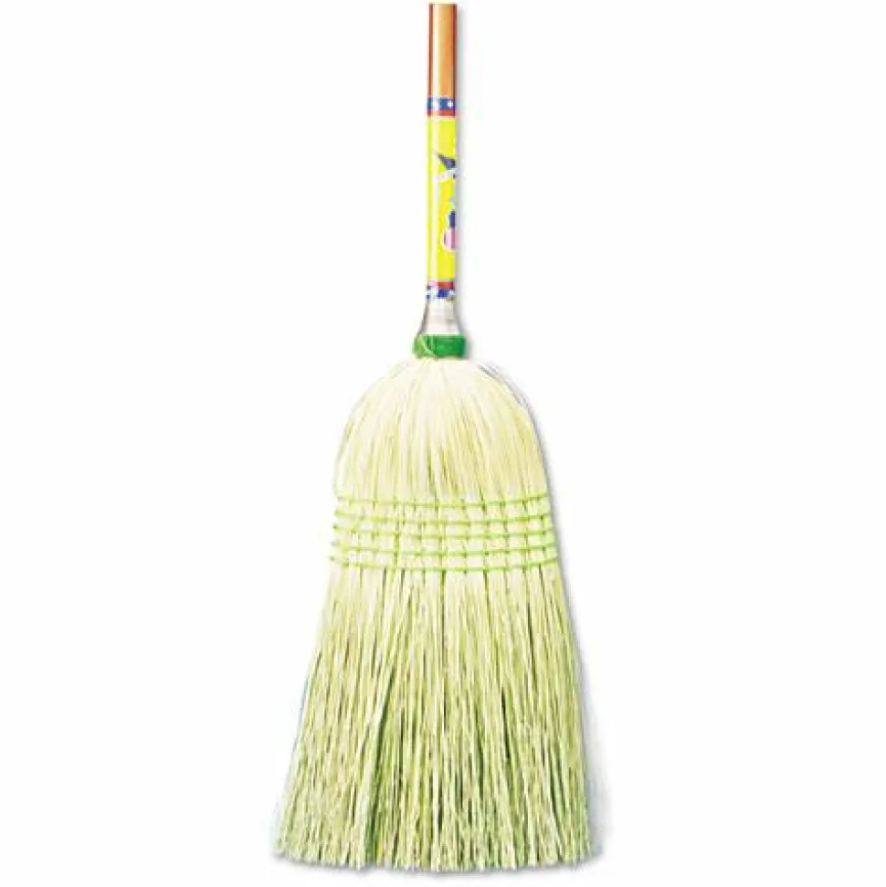 Boardwalk Parlor Broom, Corn Fiber Bristles, 55" Overall Length, Natural, 12/Carton