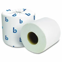 Boardwalk 2-Ply Toilet Tissue, Septic Safe, White, 125 ft Roll Length, 500 Sheets/Roll, 96 Rolls/Carton
