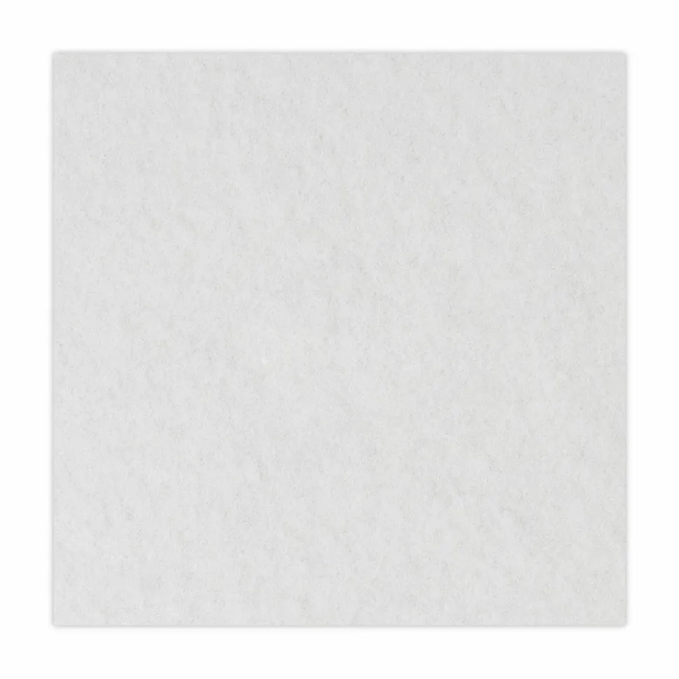 Boardwalk Polishing Floor Pads, 20" Diameter, White, 5/Carton
