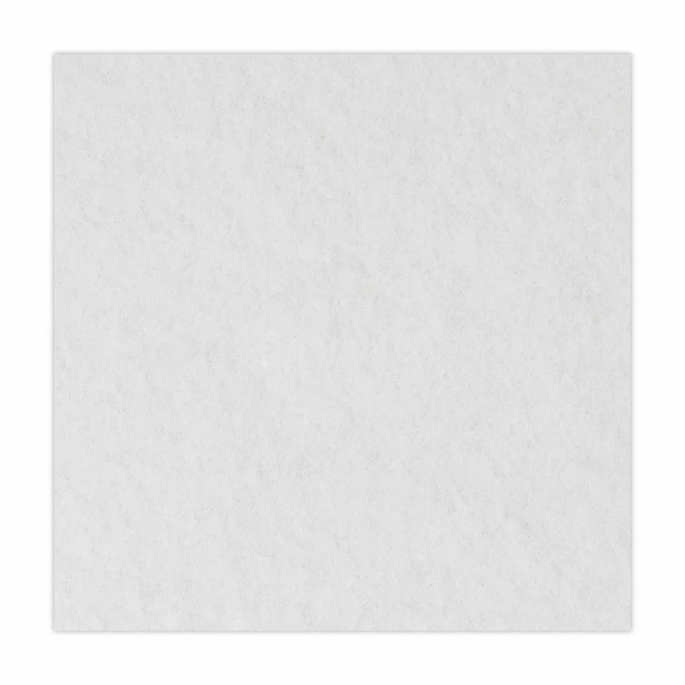 Boardwalk Polishing Floor Pads, 14" Diameter, White, 5/Carton