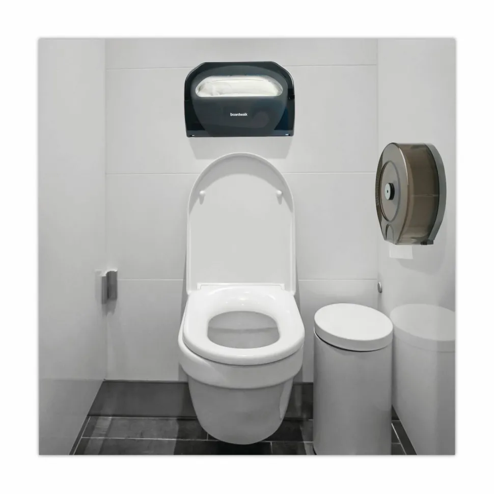 Boardwalk Premium Half-Fold Toilet Seat Covers, 14.17 x 16.73, White, 250/Sleeve, 4 Sleeves/Carton