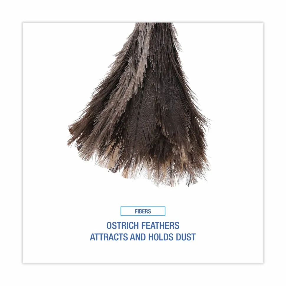Boardwalk Professional Ostrich Feather Duster, 13" Wood Handle