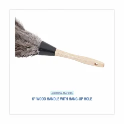 Boardwalk Professional Ostrich Feather Duster, 6" Wood Handle