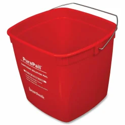 Boardwalk PuraPail, 6 qt, Red/White
