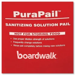 Boardwalk PuraPail, 6 qt, Red/White
