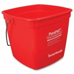 Boardwalk PuraPail, 6 qt, Red/White