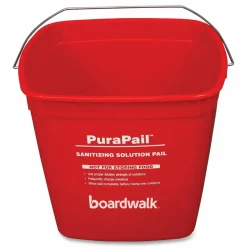 Boardwalk PuraPail, 6 qt, Red/White