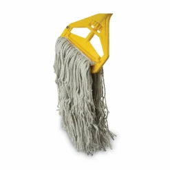 Boardwalk Quick Change Side-Latch Plastic/Aluminum Mop Handle, 60″, Yellow