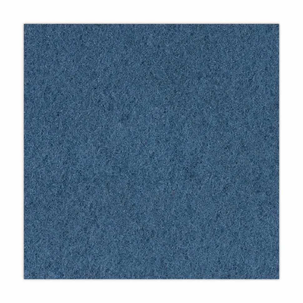 Boardwalk Scrubbing Floor Pads, 20" Diameter, Blue, 5/Carton