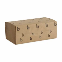 Boardwalk Singlefold Paper Towels, 1-Ply, 9 x 9.45, Natural, 250/Pack, 16 Packs/Carton