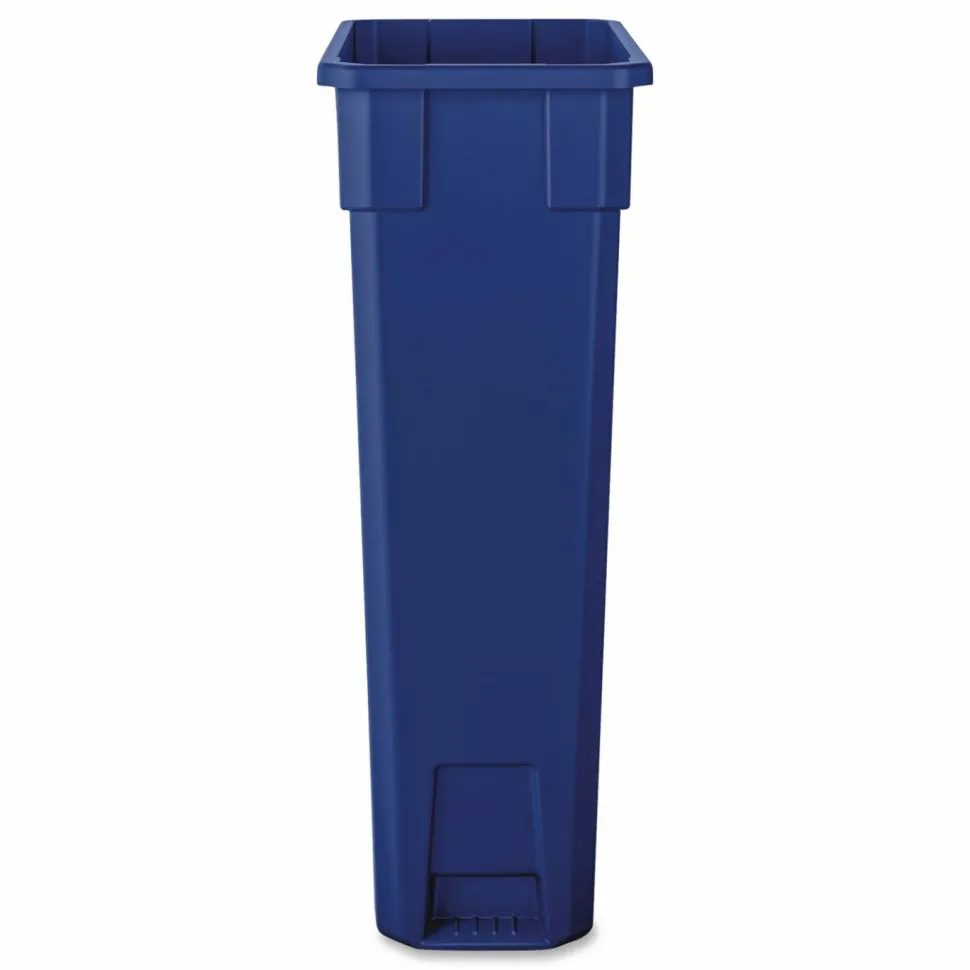Boardwalk Slim Recycling Container, 23 gal, Polypropylene, Blue