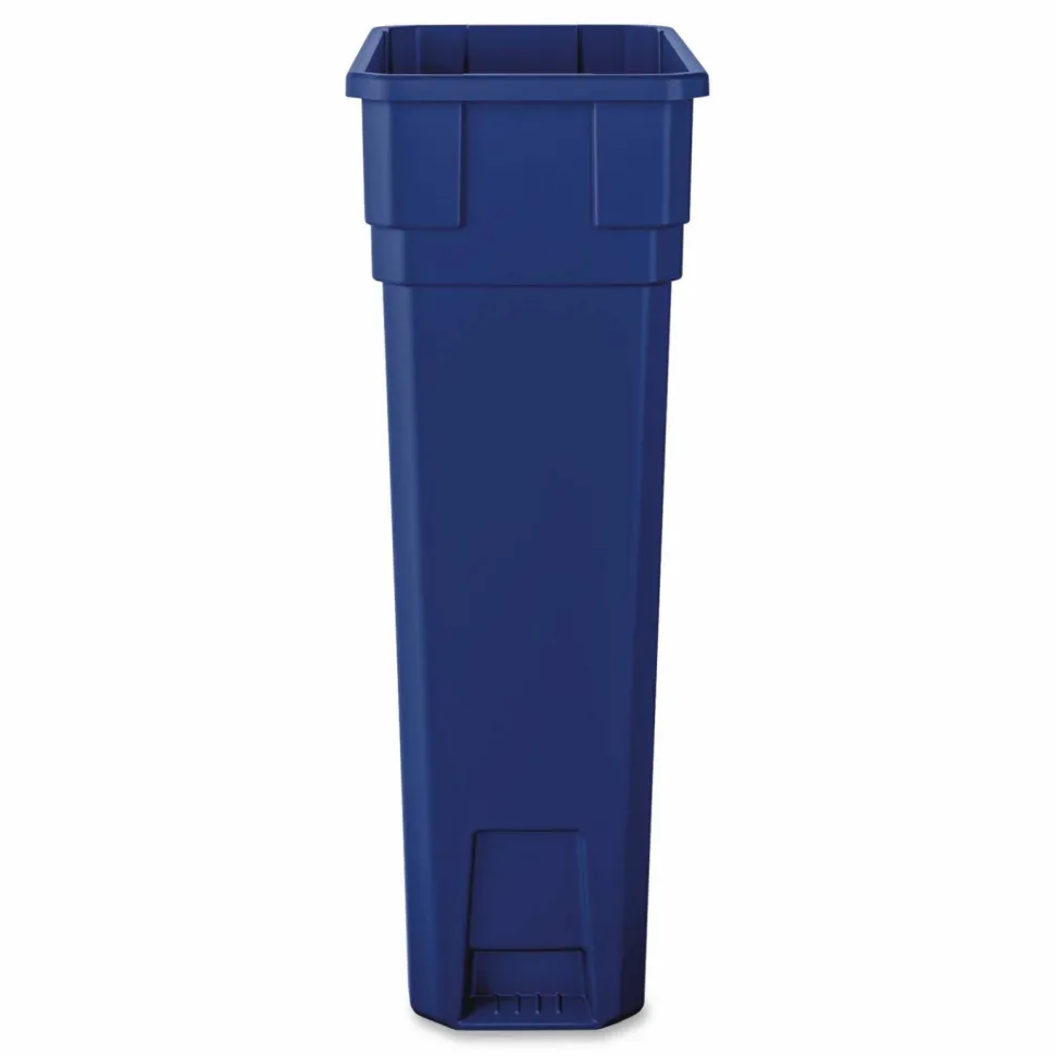 Boardwalk Slim Recycling Container, 23 gal, Polypropylene, Blue
