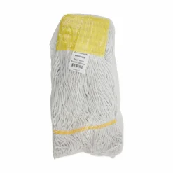 Boardwalk Super Loop Wet Mop Head, Cotton/Synthetic Fiber, 5" Headband, Small Size, White, 12/Carton