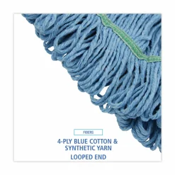 Boardwalk Super Loop Wet Mop Head, Cotton/Synthetic Fiber, 1