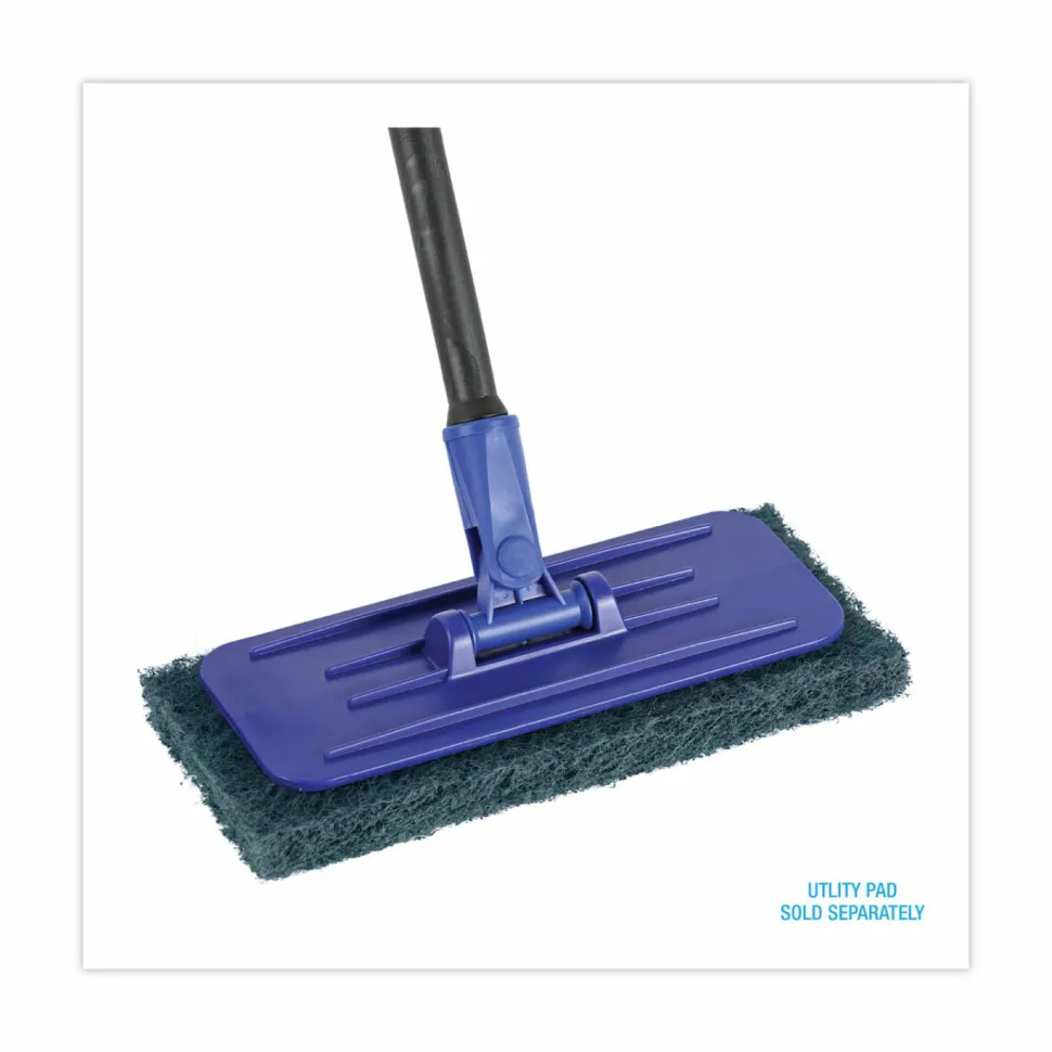Boardwalk Swivel Pad Holder, Plastic, Blue, 4 x 9
