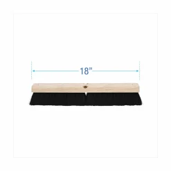 Boardwalk Tampico Fiber Floor Brush Head, 18" x 2 1/2", Black