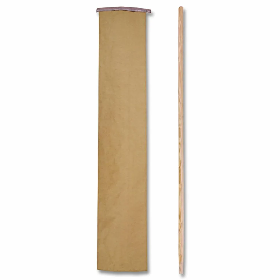 Boardwalk Tapered End Broom Handle, Lacquered Wood, 1.13" dia x 54", Natural