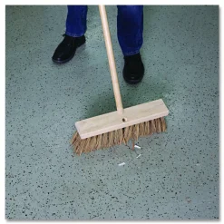 Boardwalk Tapered End Broom Handle, Lacquered Wood, 1.13