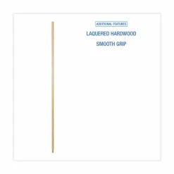 Boardwalk Threaded End Broom Handle, 0.94" dia x 54", Natural
