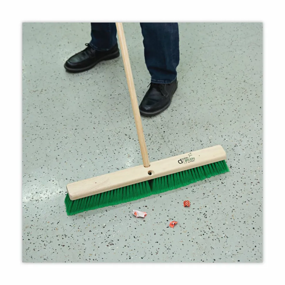 Boardwalk Threaded End Broom Handle, 0.94" dia x 54", Natural