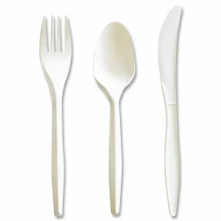 Boardwalk Three-Piece Cutlery Kit, Mediumweight, Fork/Knife/Spoon, 6.97