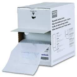 Boardwalk TrapEze Disposable Dusting Sheets, 8" x 125 ft, White, 250 Sheets/Roll