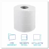 Boardwalk Two-Ply Toilet Tissue, Septic Safe, White, 4.5 x 4.5, 500 Sheets/Roll, 96 Rolls/Carton