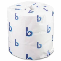 Boardwalk Two-Ply Toilet Tissue, Septic Safe, White, 4.5 x 4.5, 500 Sheets/Roll, 96 Rolls/Carton