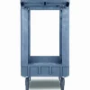 Boardwalk Two-Shelf Utility Cart, Plastic, 2 Shelves, 500 lb Capacity, 17.25" x 40" x 33.5", Gray