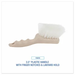 Boardwalk Utility Brush, Cream Nylon Bristles, 5.5
