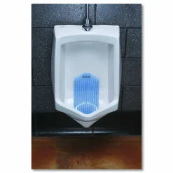 Boardwalk Vertical Urinal Screen, Cotton Blossom Scent, Blue, 5.22 oz, 6/Carton