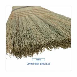 Boardwalk Warehouse Broom, Corn Fiber Bristles, 56" Overall Length, Natural