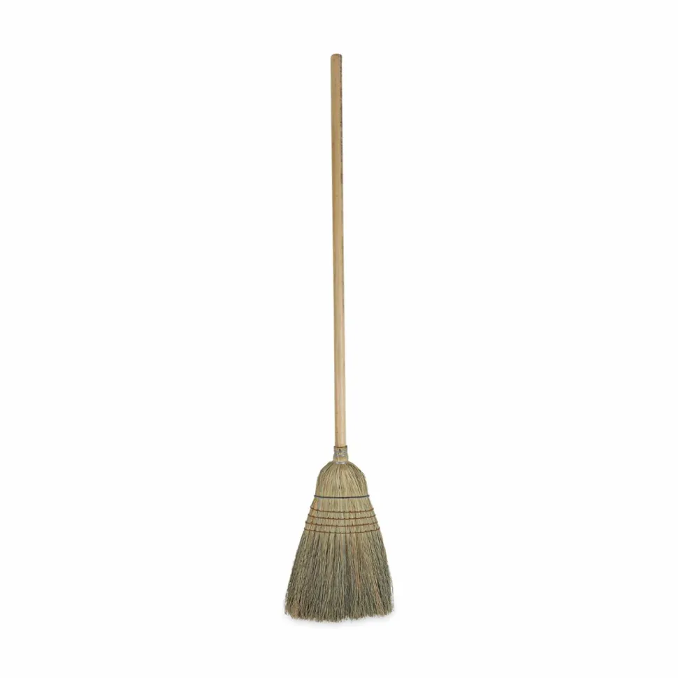 Boardwalk Warehouse Broom, Corn Fiber Bristles, 56" Overall Length, Natural