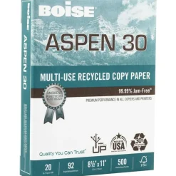 Boise ASPEN 30 Multi-Use Printer & Copy Paper, White, Letter (8.5