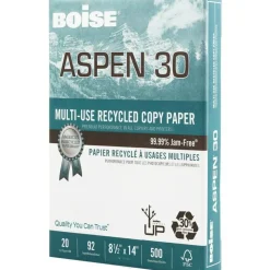 Boise ASPEN 30 Multi-Use Printer & Copy Paper, White, Legal (8.5