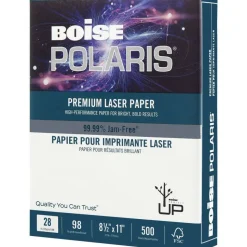 Boise POLARIS Premium Laser Paper, 6 Reams, White, Letter Size (8 1/2
