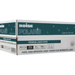 Boise POLARIS Premium Laser Paper, 6 Reams, White, Letter Size (8 1/2