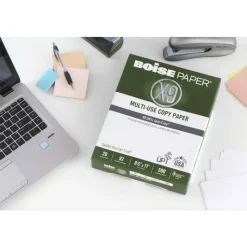Boise X-9 Multi-Use Printer & Copy Paper, White, Letter (8.5" x 11"), 5000 Sheets Per Case, 20 Lb, 92 Brightness