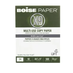 Boise X-9 Multi-Use Printer & Copy Paper, White, Letter (8.5