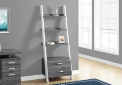 Bookshelf, Bookcase, Etagere, Ladder, 4 Tier, 69