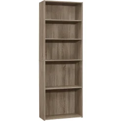 Bookshelf, Bookcase, 6 Tier, 72