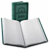 Boorum & Pease Canvas Account Book, Journal, 16 Lb., 12 1/8" x 7 5/8", 300 Pages, Blue