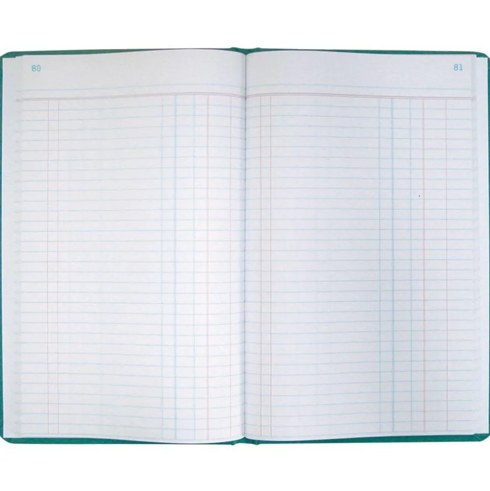 Boorum & Pease Canvas Account Book, Journal, 16 Lb., 12 1/8" x 7 5/8", 300 Pages, Blue