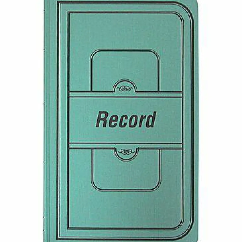 Boorum & Pease Canvas Account Book, Record, 16 Lb., 12 1/8" x 7 1/2", 300 Pages, Blue