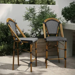 Bordeaux Set of 2 Stackable Indoor/Outdoor French Bistro 26