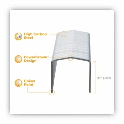 Bostitch B8 PowerCrown Premium Staples, 3/8